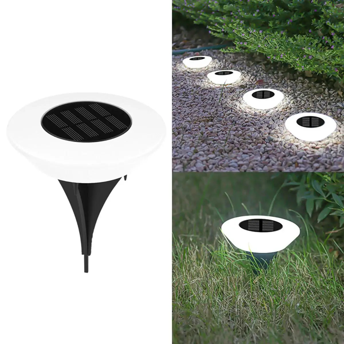 Outdoor Solar Disc Lights