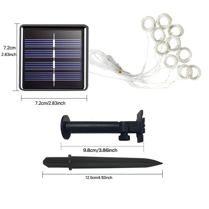Solar Curtain Lights Outdoor Waterproof – 3x3m