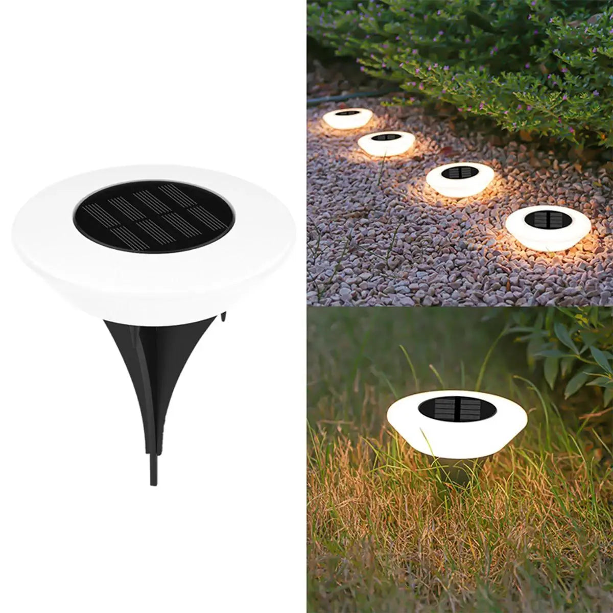 Outdoor Solar Disc Lights