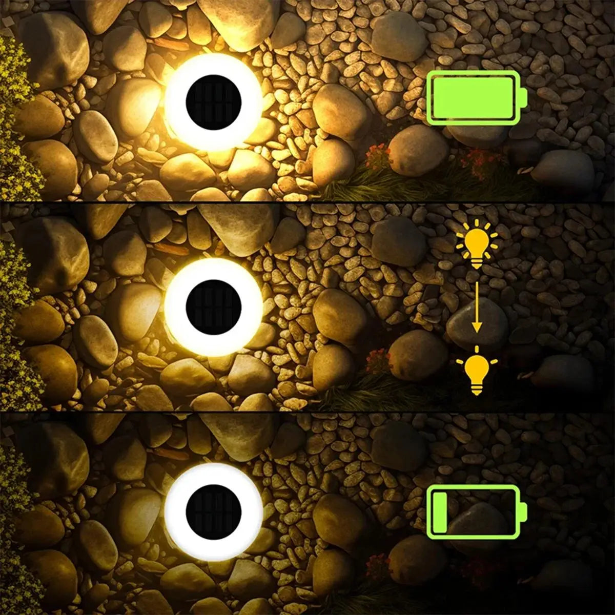 Outdoor Solar Disc Lights