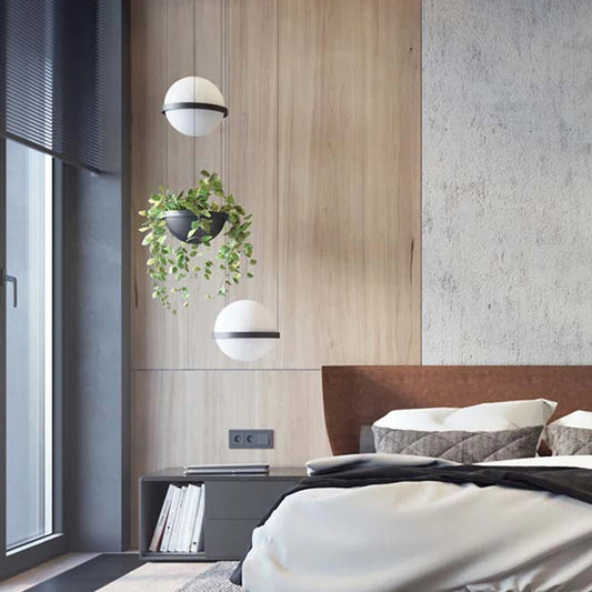 Helsinki Globe Pendant with Hanging Planter