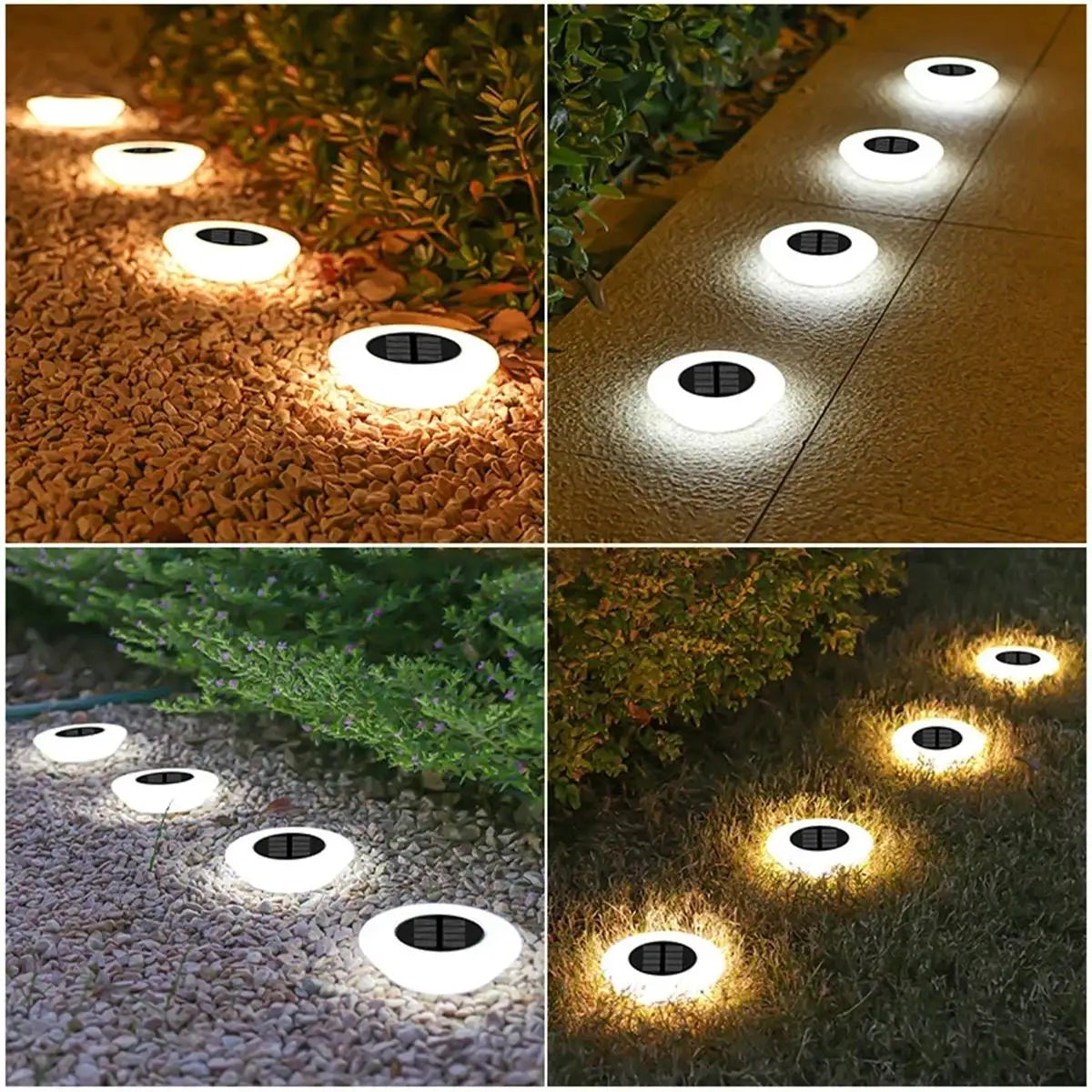 Outdoor Solar Disc Lights