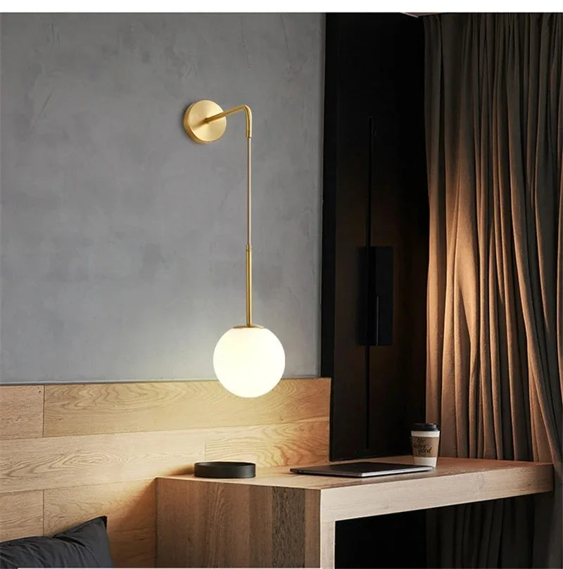 Vienna Globe Drop Wall Lamp
